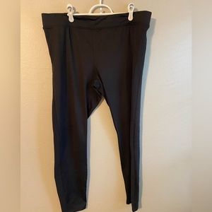 Black leggings with detail on side XXL
